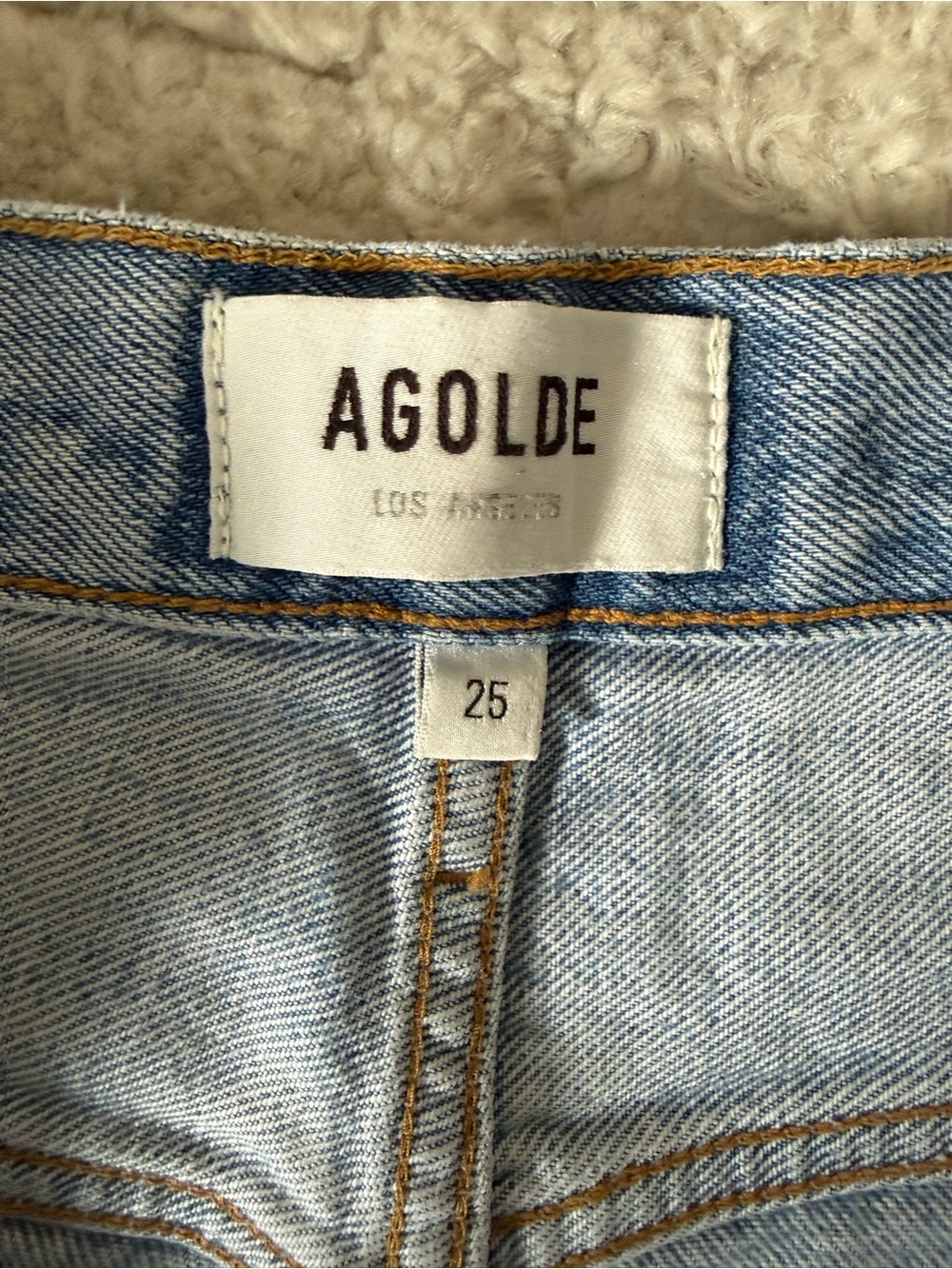 Agolde Light Blue Relaxed Ripped Jeans - Picture 3 of 5